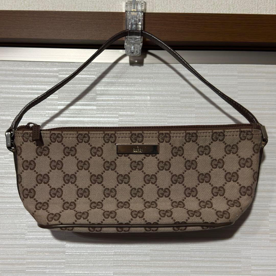 GUCCI GGキャンバス ミニハンドバッグ/アクセサリーポーチ - メルカリ