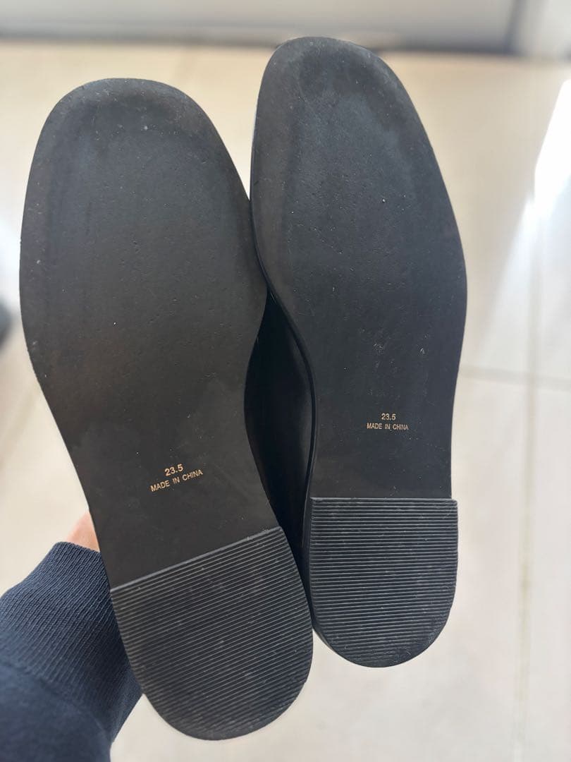 ADAM ET ROPE' ミニマルデザインローファー 23.5㎝ ブラック - メルカリ