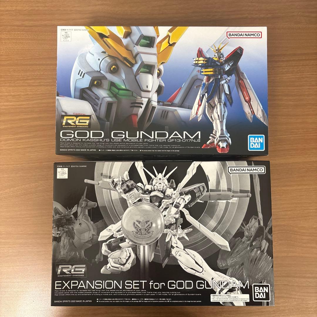 ガンプラ RG 1/144 ゴッドガンダム＋ゴッドガンダム用拡張セット 未開封