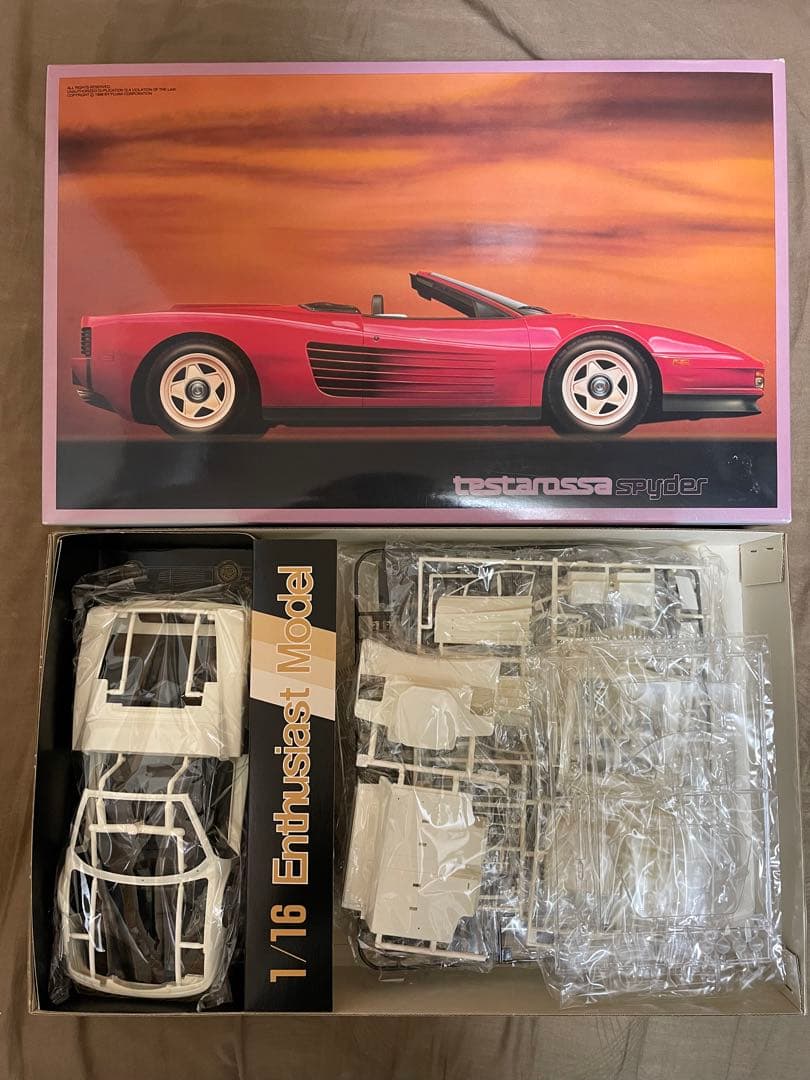 テスタロッサ スパイダー 1/16 スケール フジミ ビックスケール