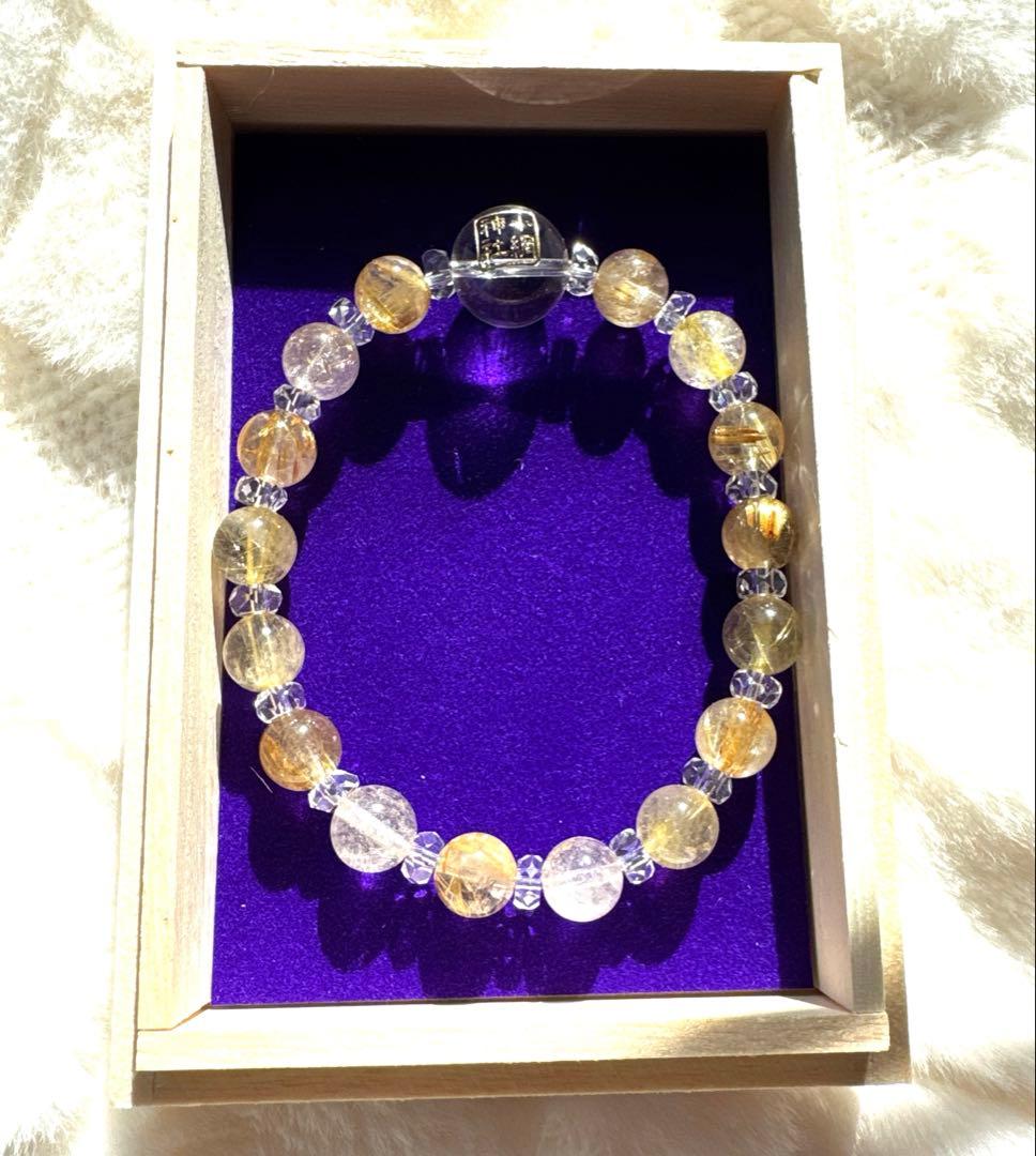 小網神社 腕輪御守 財運 ルチル8mm 中サイズ - メルカリ