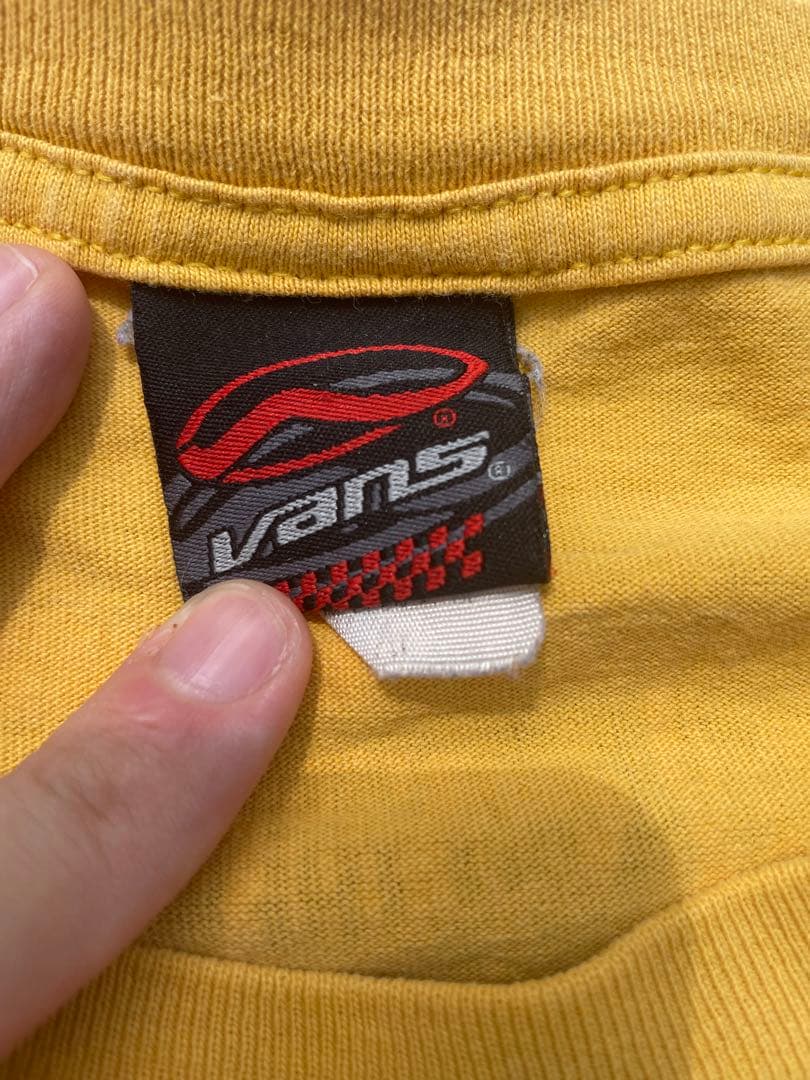 タ*ラ様 VANS イエロー ロングスリーブTシャツ 両袖ロゴ付 ロンT
