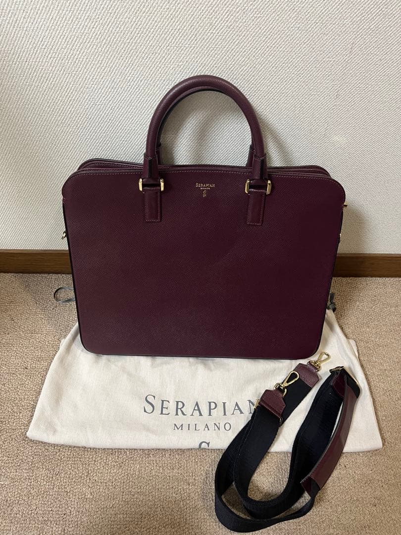 未使用 セラピアン レザービジネスバッグ ブリーフケース