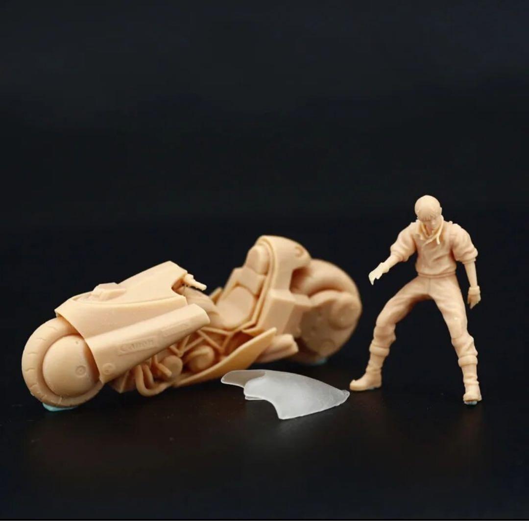 AKIRA アキラ 1/64 金田 バイク フィギュア #A レジン製 未塗装 - メルカリ