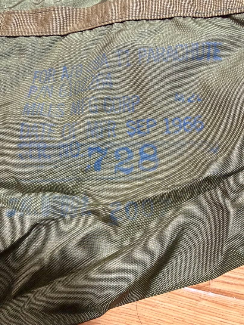 米軍 実物 パラシュートバッグ ナム戦