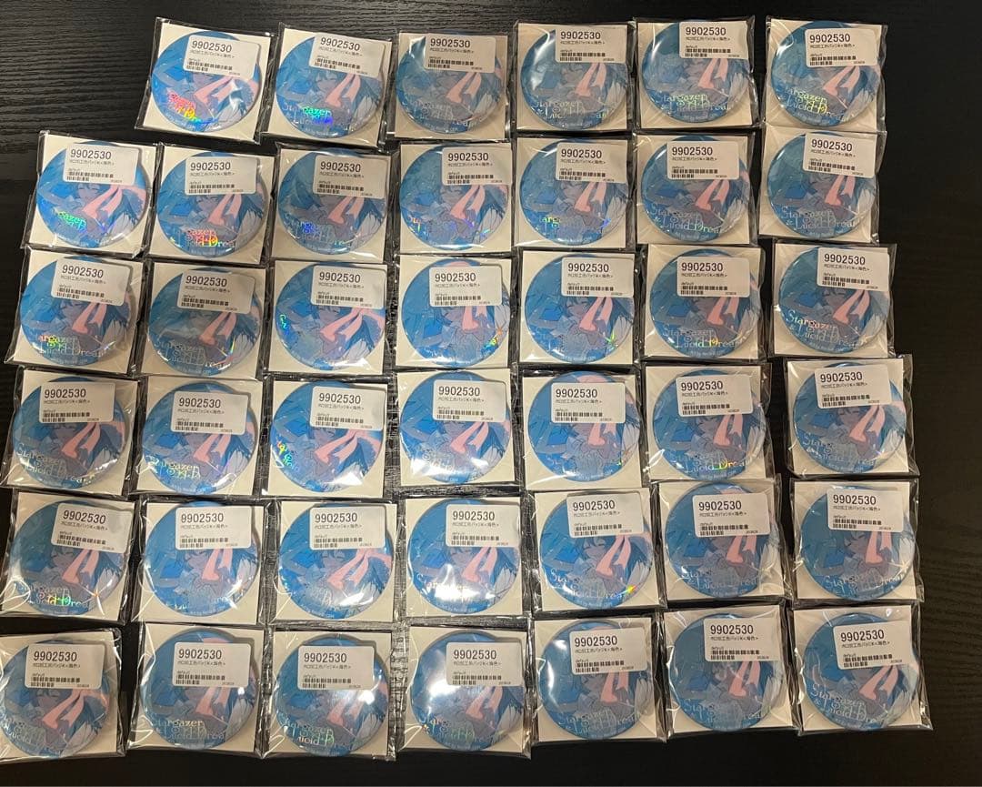 Rella 個展 初音ミク ホロ加工 缶バッジ K 海色 41個セット