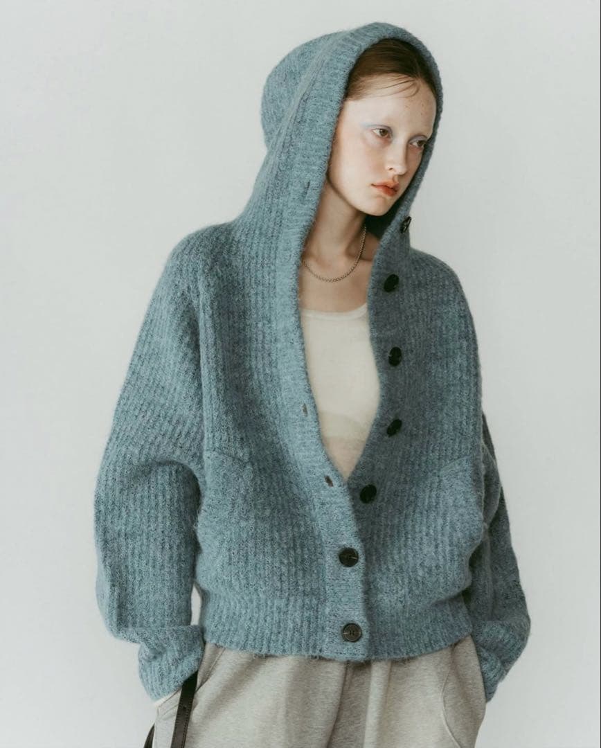 トップス Knuthmarf hooded cardigan knit