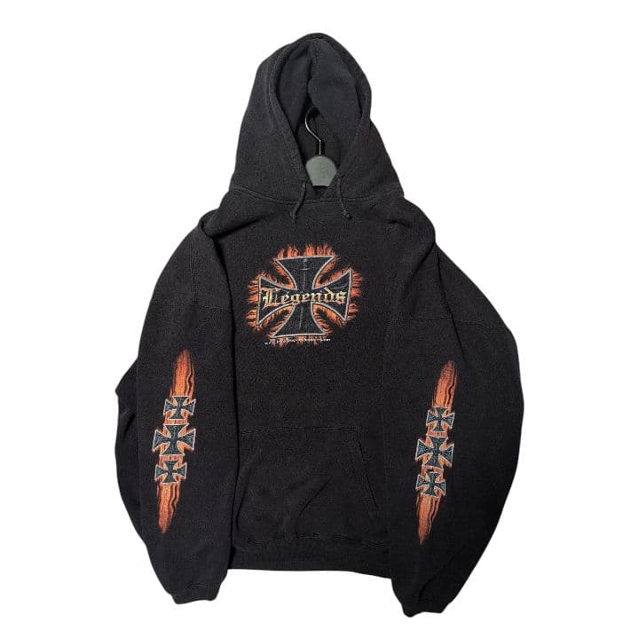 トップス 00s choppers cross hoodie 2XL