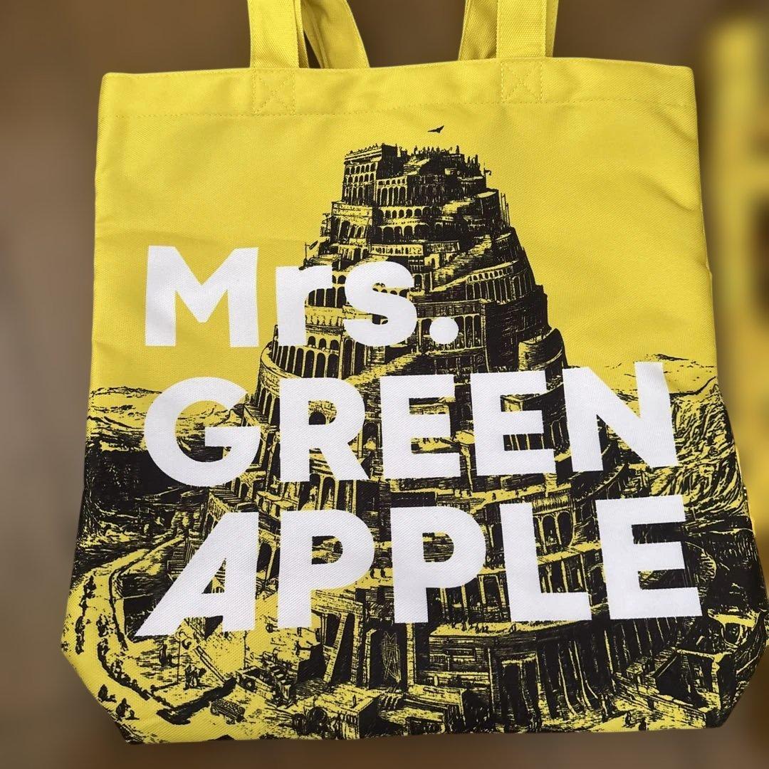 Mrs. GREEN APPLE ミセス バベルの塔 トートバッグ 銀テープ - メルカリ