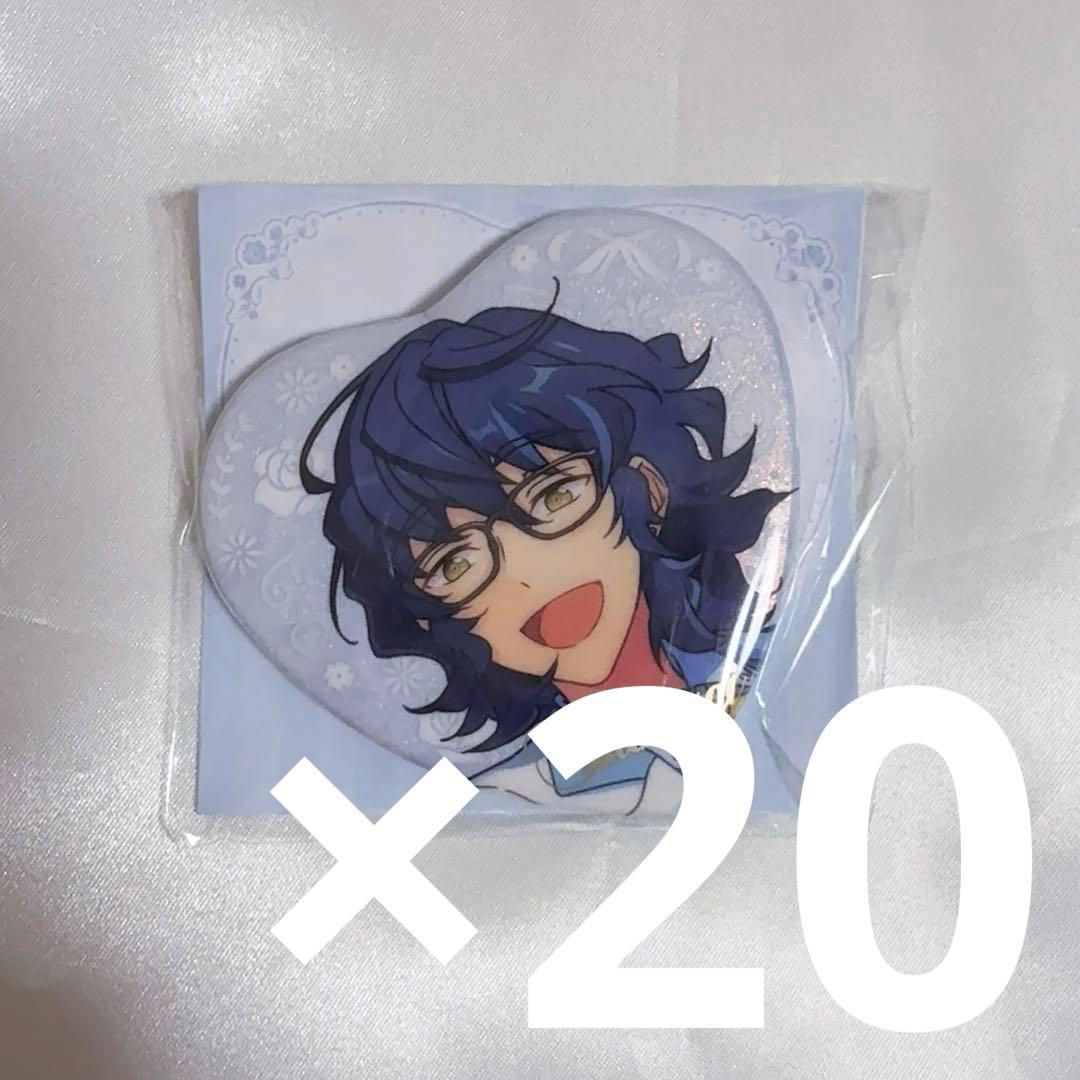 あんスタ 青葉つむぎ 中国 韓国 3周年 誓約ハート缶バッジ ハート缶