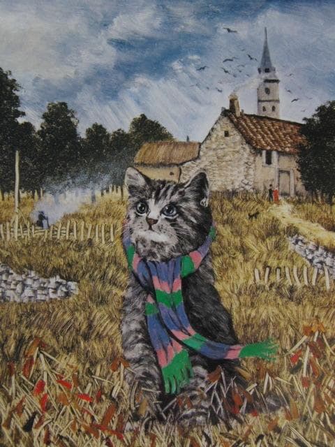 井上覚造、【もれ日】、希少な額装用画集より、新品額装付、状態良好