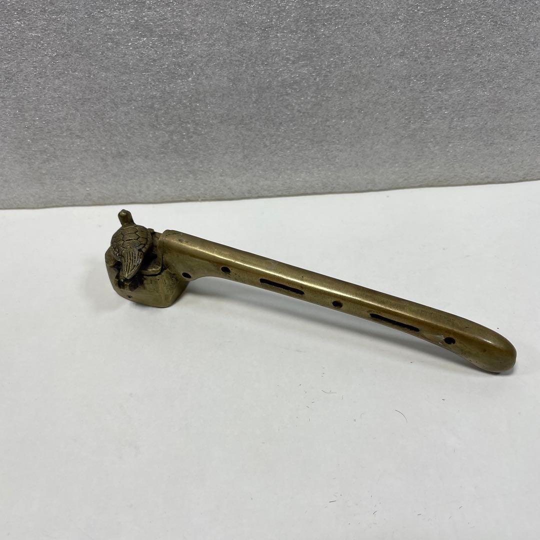 矢立　真鍮亀飾り