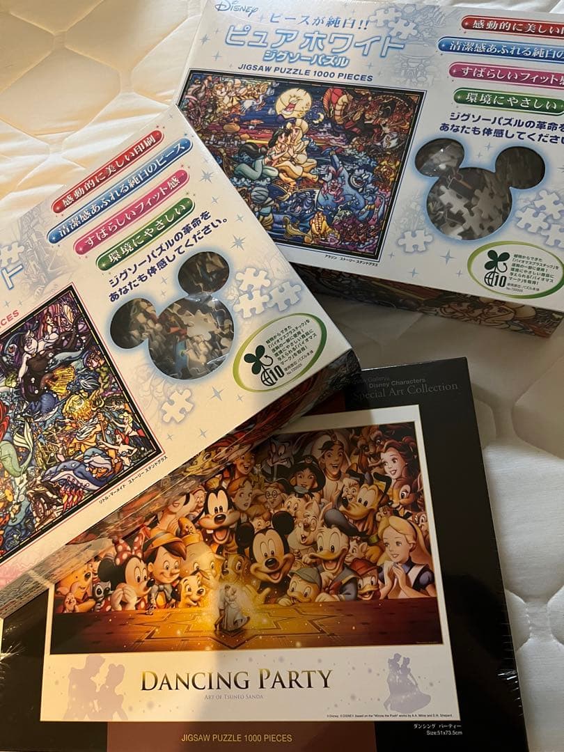 最終販売　ディズニー　パズル　まとめ買い　テンヨー　新品　未開封　ピュアホワイト