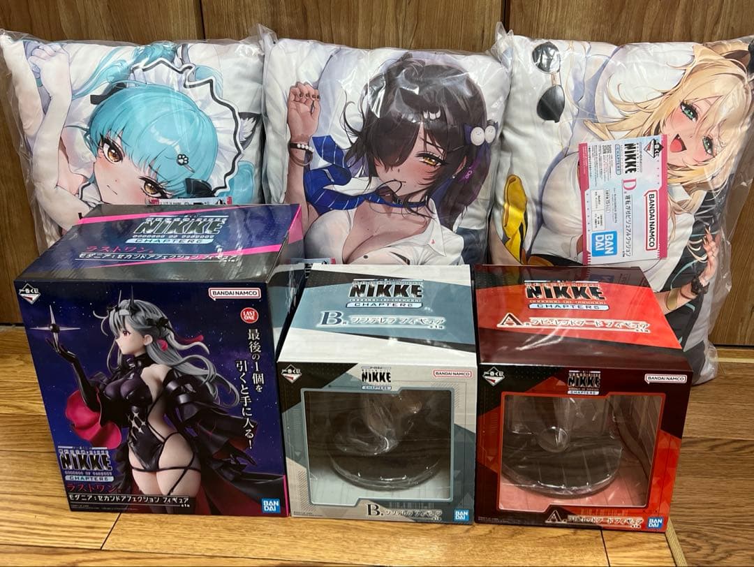 一番くじ 勝利の女神：NIKKE フィギュア　クッションコンプリートセット