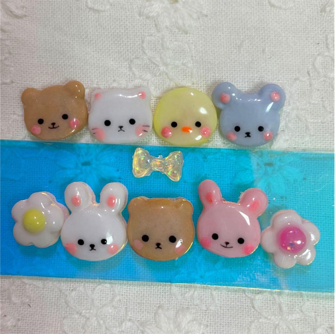 3dネイルパーツ ネイル ネイルパーツ デコ パーツ うさぎ ミニチュア
