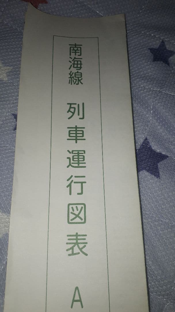 南海本線列車運行図表(南海線ダイヤグラム) - メルカリ