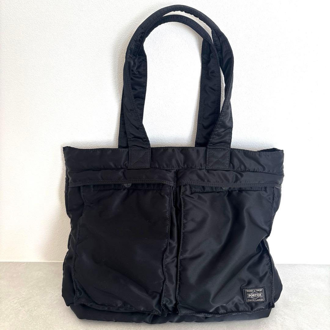 PORTER タンカー　ブラック　廃盤 美品✨廃盤 ポータータンカー ショルダーバッグL ブラック 吉田カバン