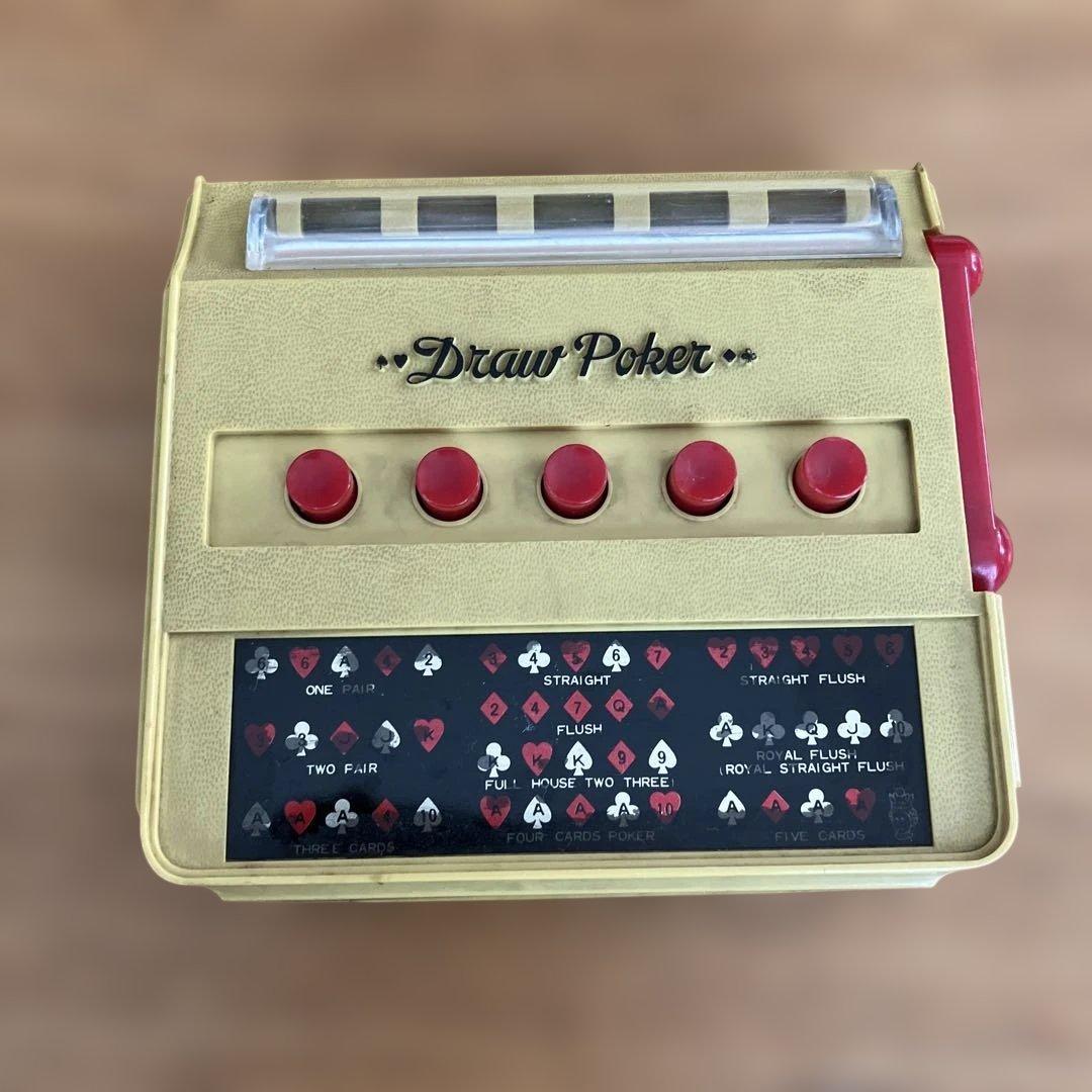 ワコー（Waco）製のヴィンテージ「ドローポーカー」スロットマシン玩具　日本製