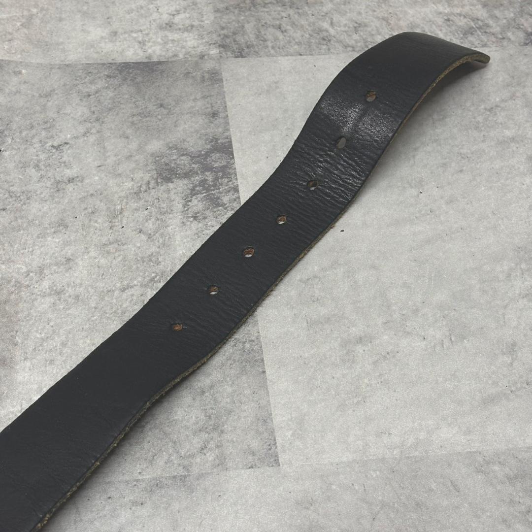 green 現HYKE 金属バックル レザーベルト 34inch DMG24