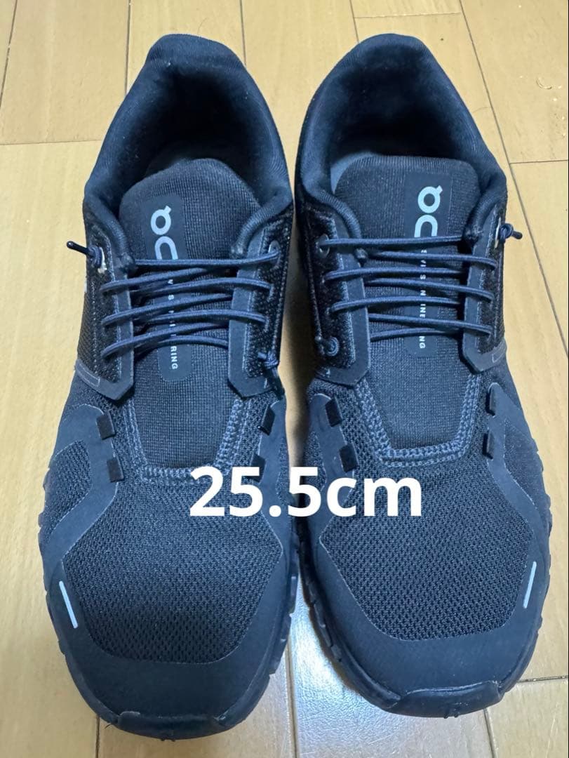 On Cloud 6 ブラック スニーカー 25.5 cm