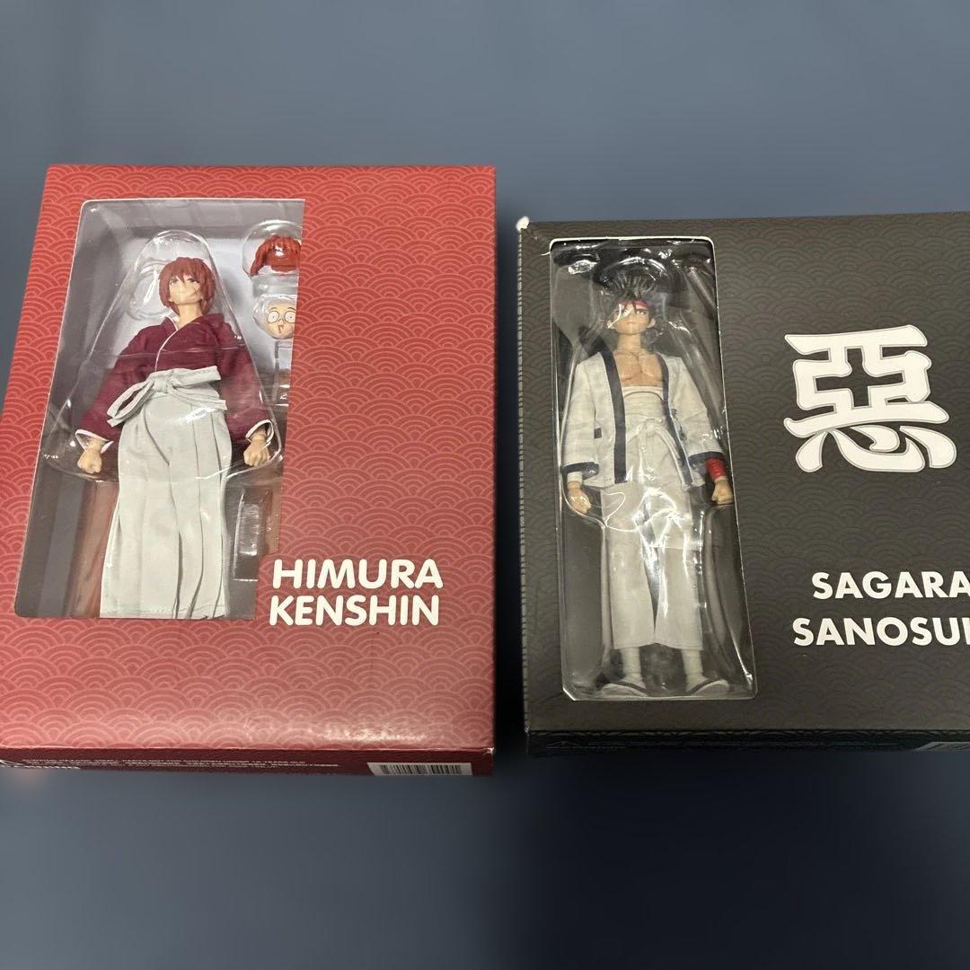 るろうに剣心 緋村剣心 相楽左之助 アクションフィギュア 2点セット