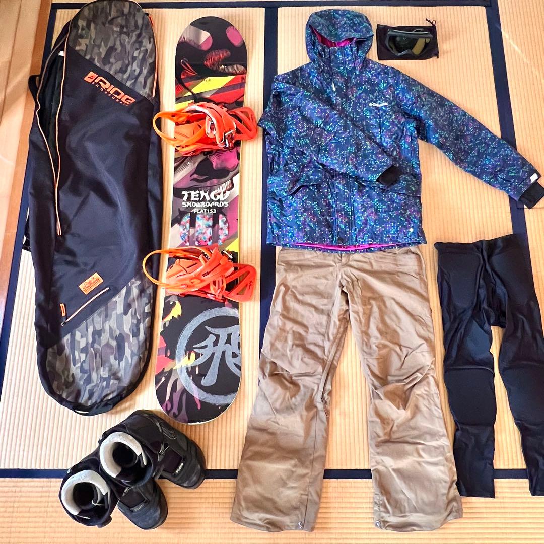 【8点セット一式】スノーボード・ウェア・ゴーグル・ボードバック付(メンズ) ワンハンドレッド SNOWCRAFT XL AF HiPER Goggle 51007-15 スキー