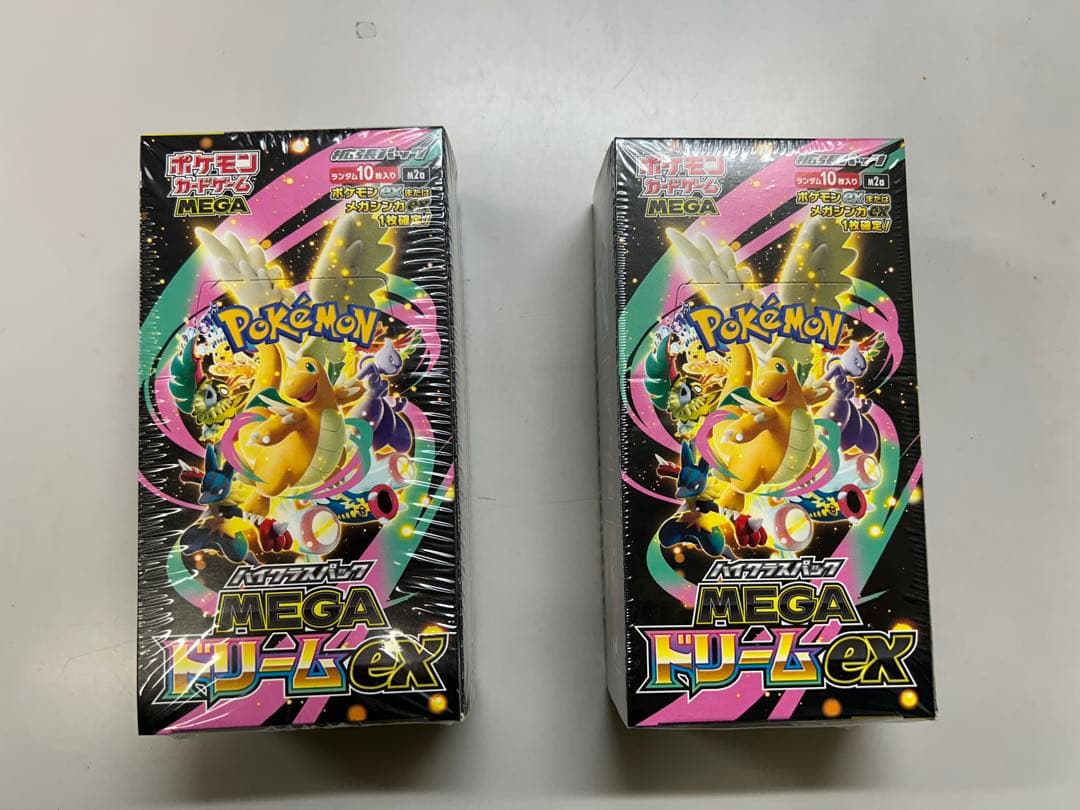 【新品未開封品】ポケモンカードゲーム　メガドリームex 2BOX シュリンク付き