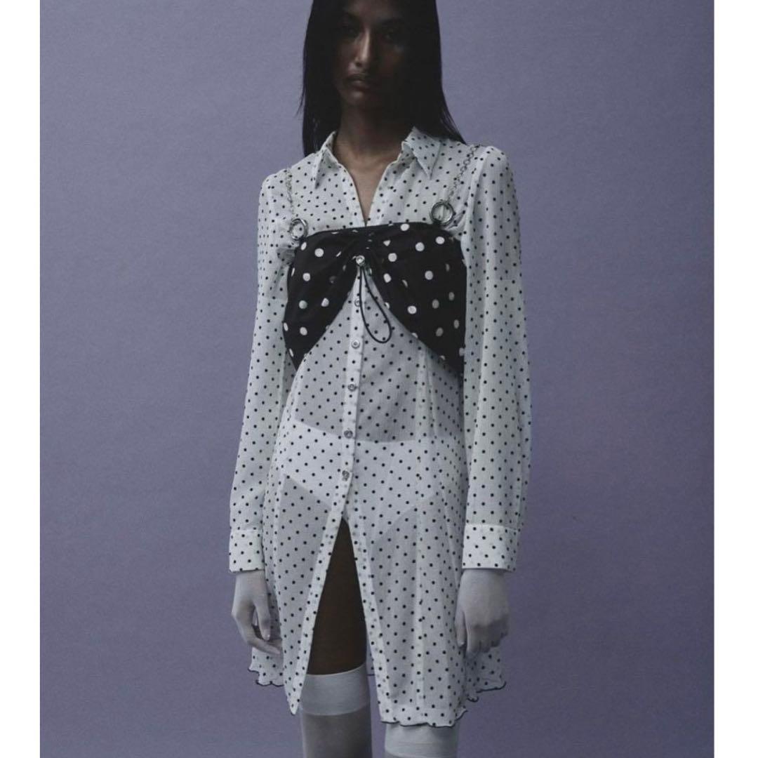 トップス KISHIDA MIKI chain bra ( DOT BLACK ) chain bra (black) | KISHIDAMIKI