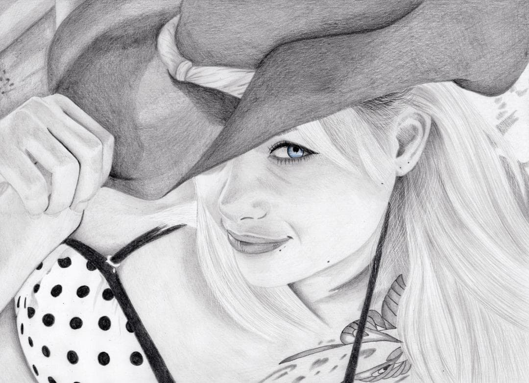 鉛筆画「The beach」　B5大サイズ スケッチブック S140 B5サイズ | beniya