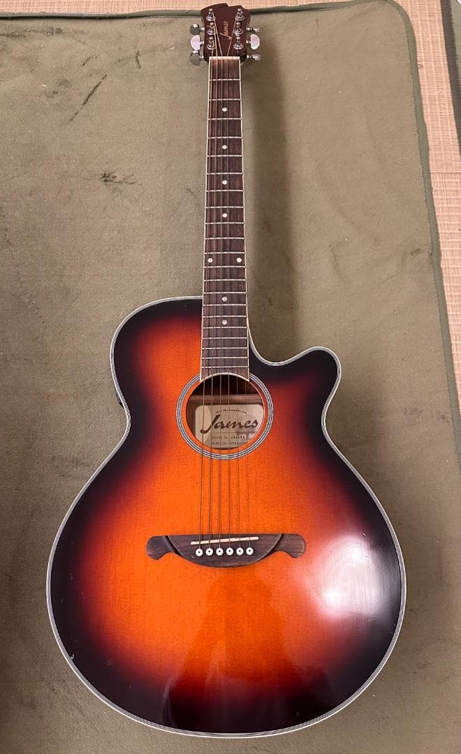 JAMES ジェームス JE40WB エレアコ　ギター　音確認済　EQ付き美品！