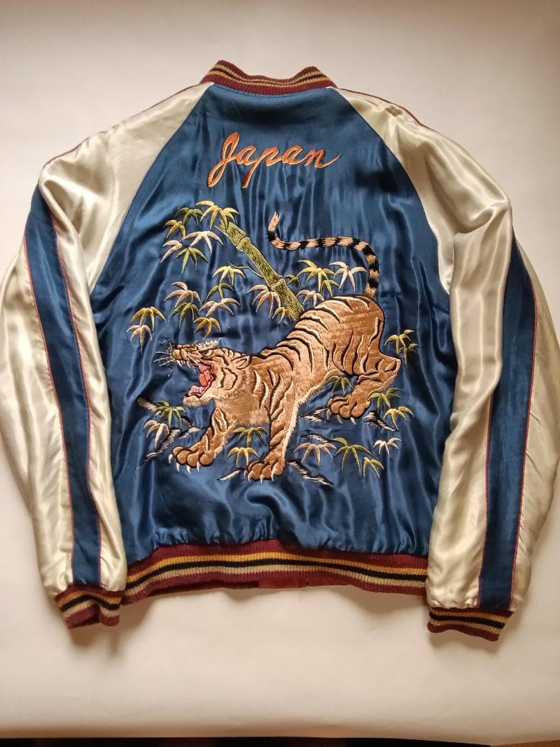 テーラー東洋 スカジャン 笹虎×舞妓・五重塔 サテン×サテンモデル