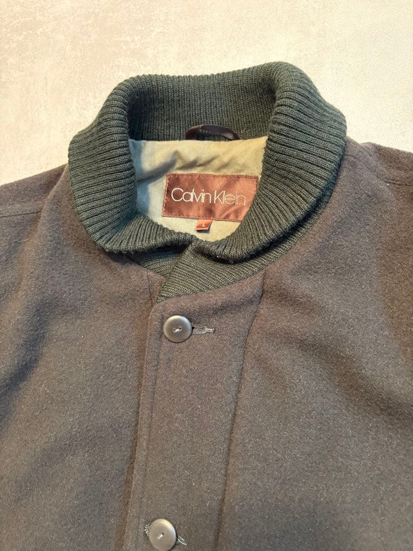 カルバンクライン  ウール　ダービージャケット　短丈 カルバンクラインCalvin Klein ウール ダービージャケット 短丈 - メルカリ