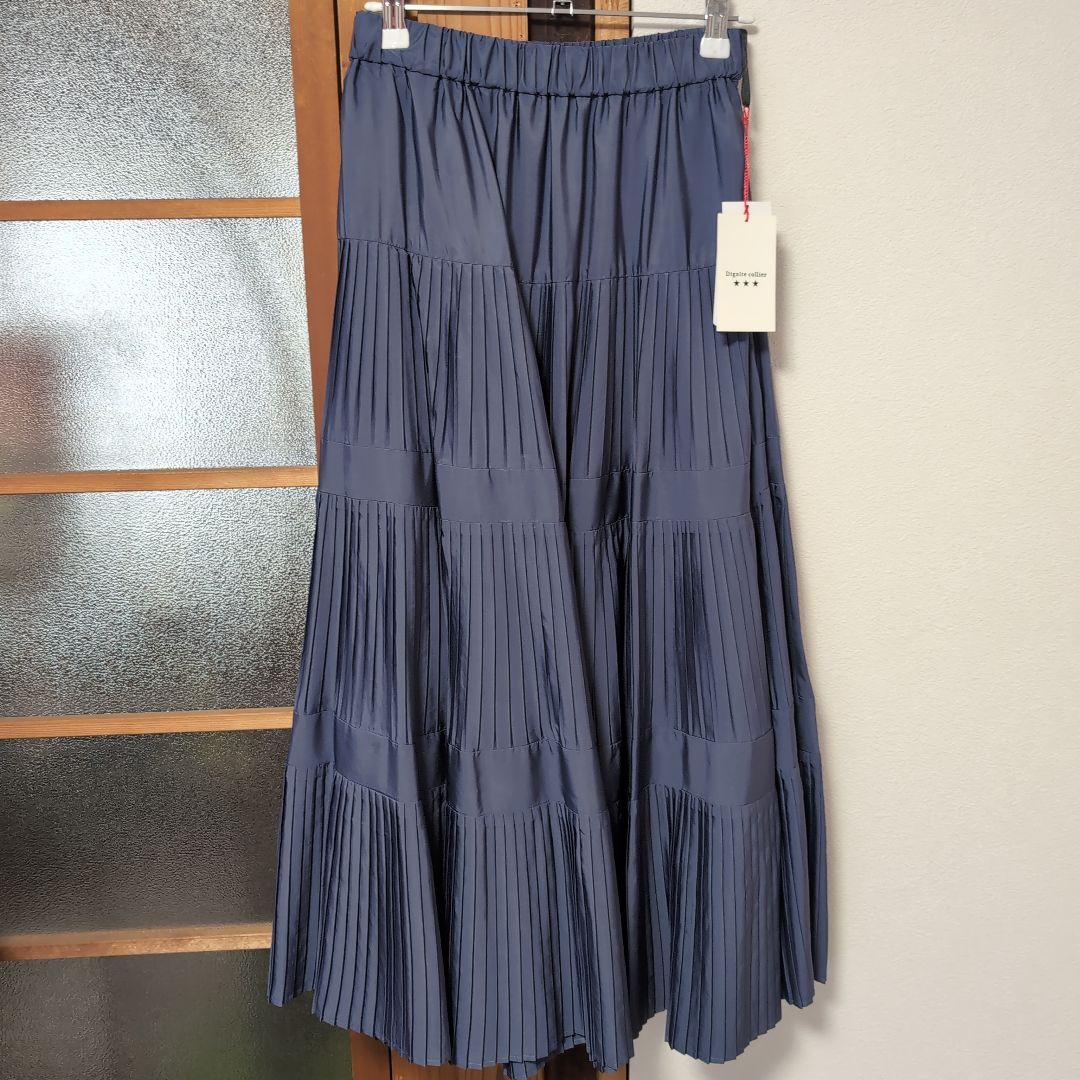 *新品タグ付き*　 Dignite Collier 三段プリーツスカートスカート Dignite collier（ディニテコリエ） スカート 三段プリーツスカート