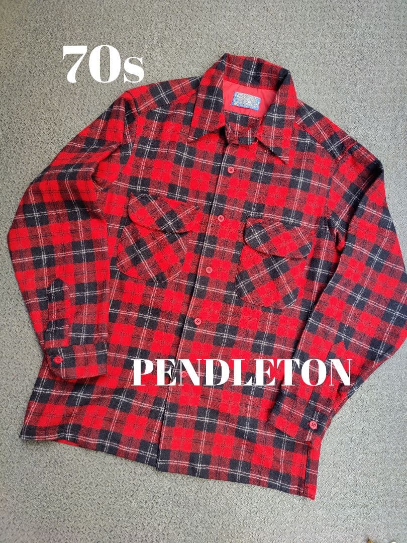 ビンテージ Pendleton ウール シャツ ペンドルトン オンブレ ボード