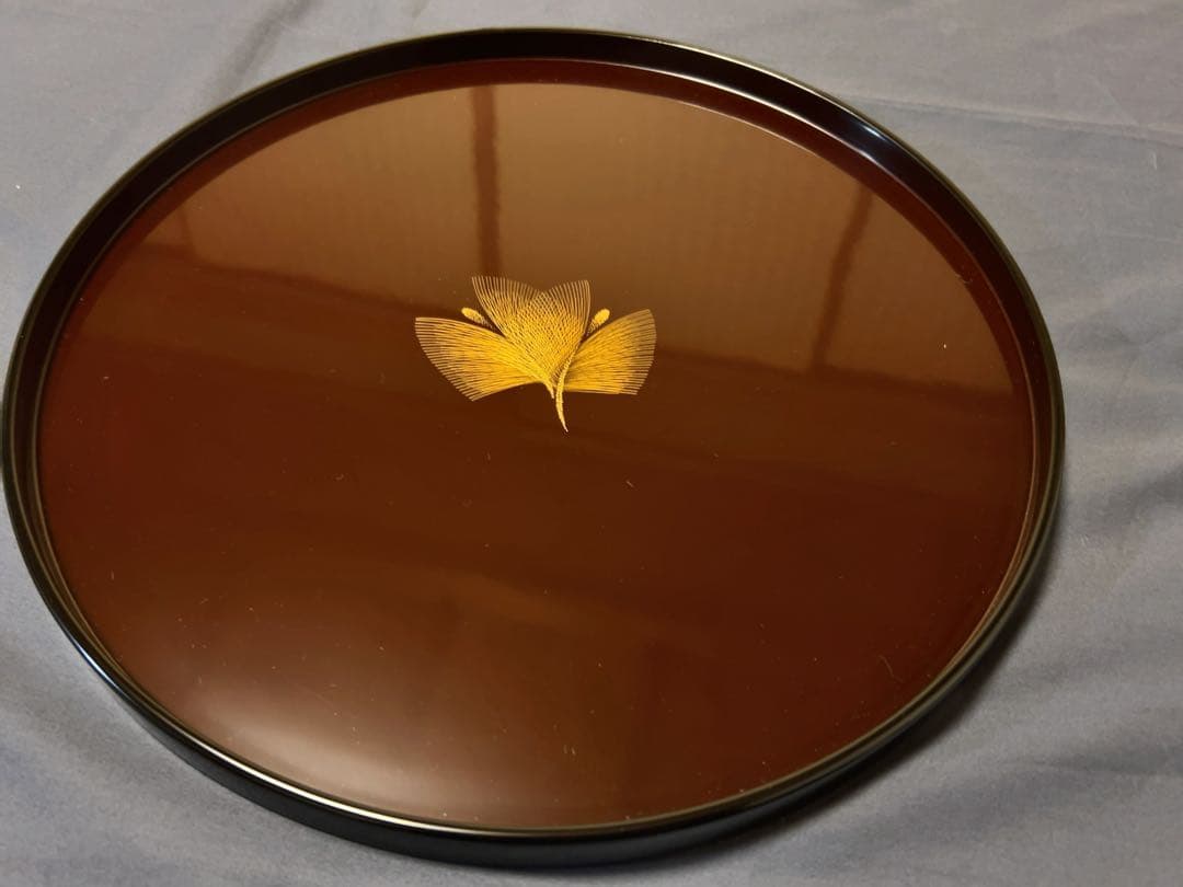 輪島塗 塩安漆器工房 丸盆 寿松沈金 大小セット - メルカリ