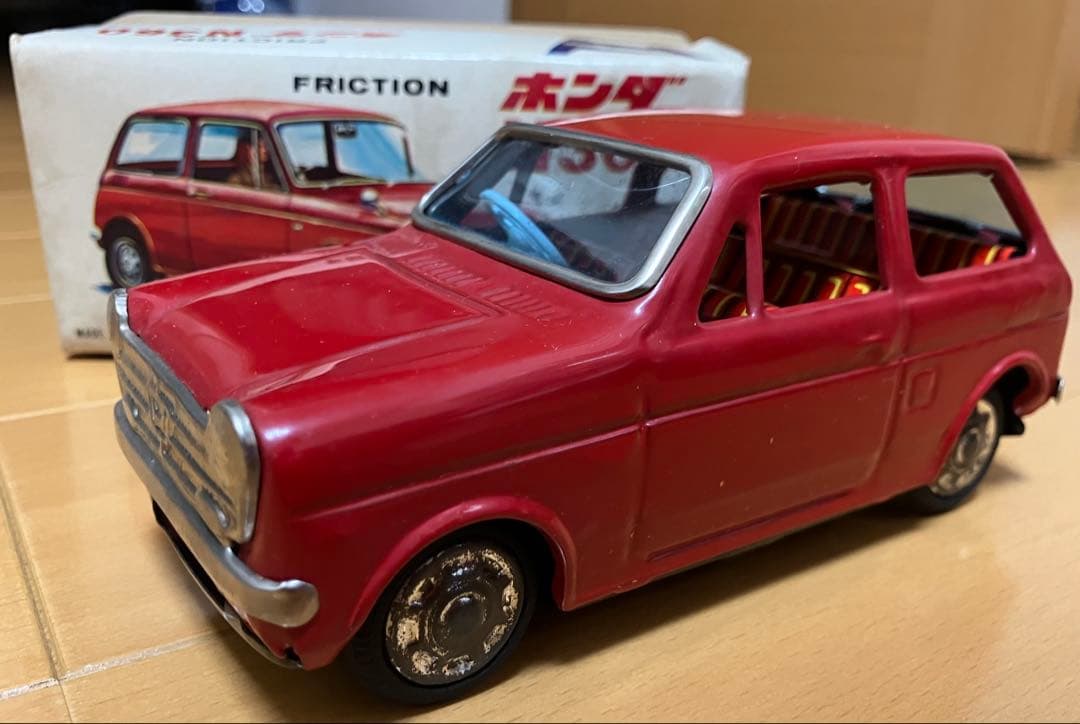 光球商会 フリクション ブリキ「ホンダ N360」赤 箱付