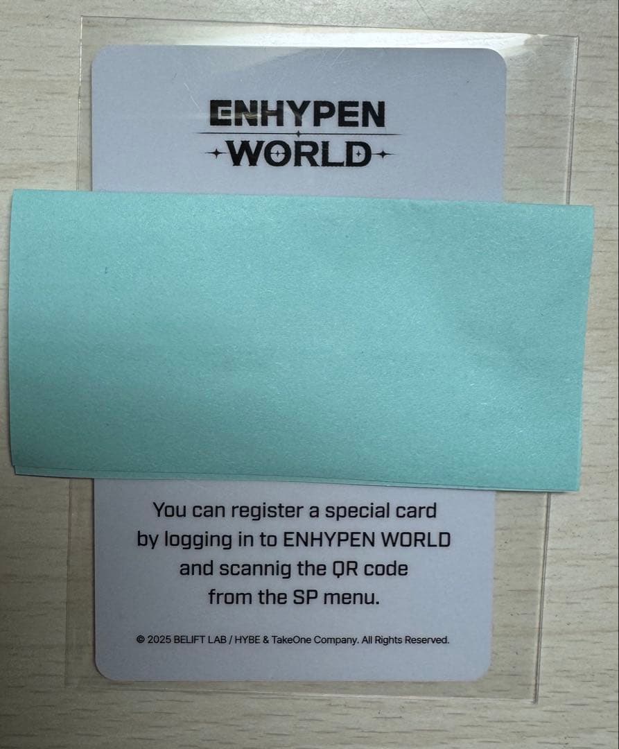 ENHYPEN WORLD ポップアップ SPカード ヒスン - メルカリ