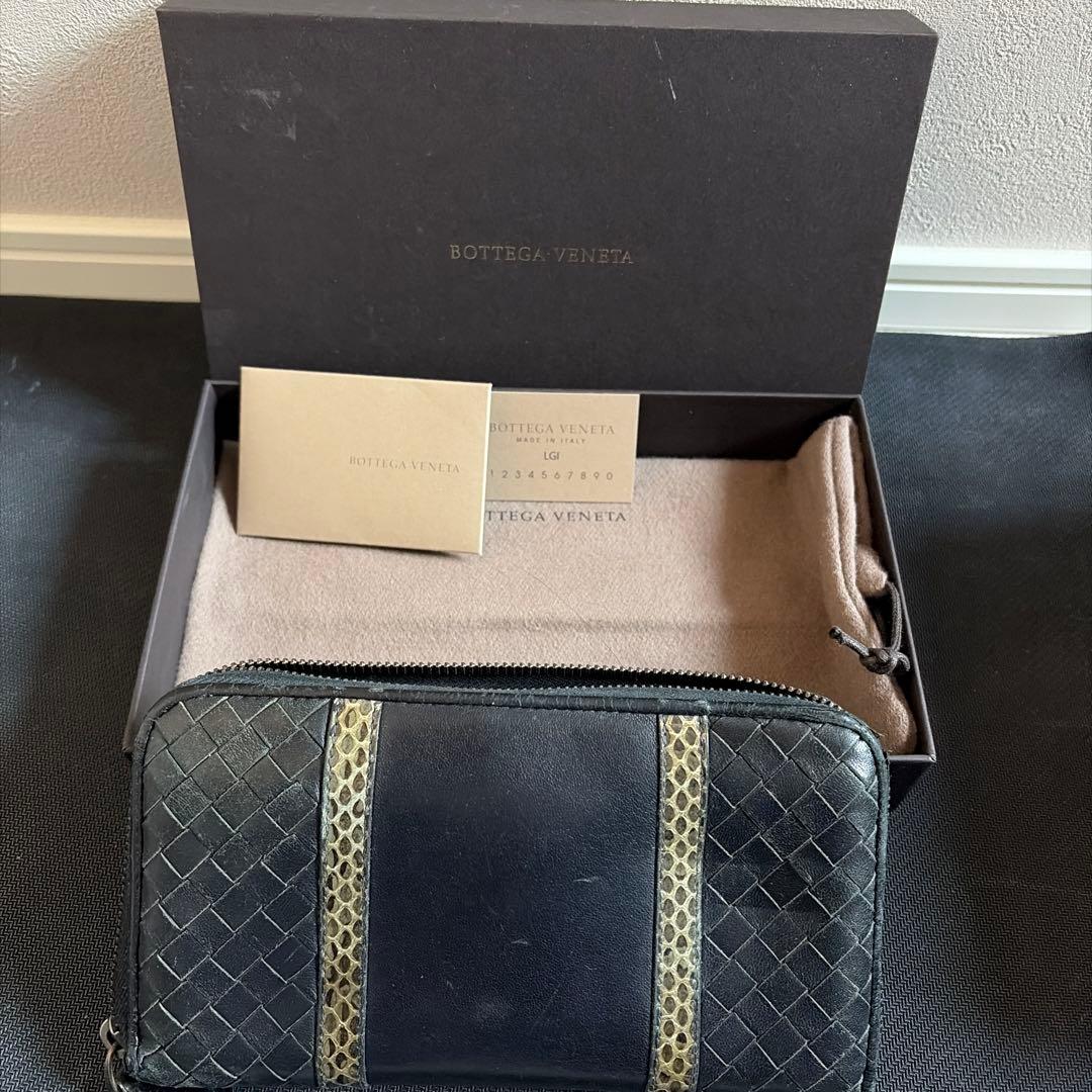 Bottega Veneta 黒 レザー 長財布