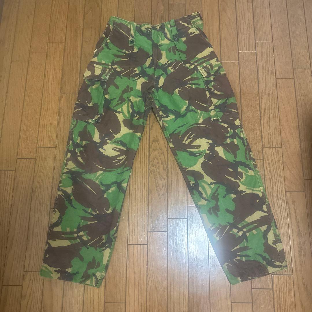 実物 80s イギリス軍 DPM 迷彩 コンバットパンツ 記名入り ヴィンテージ