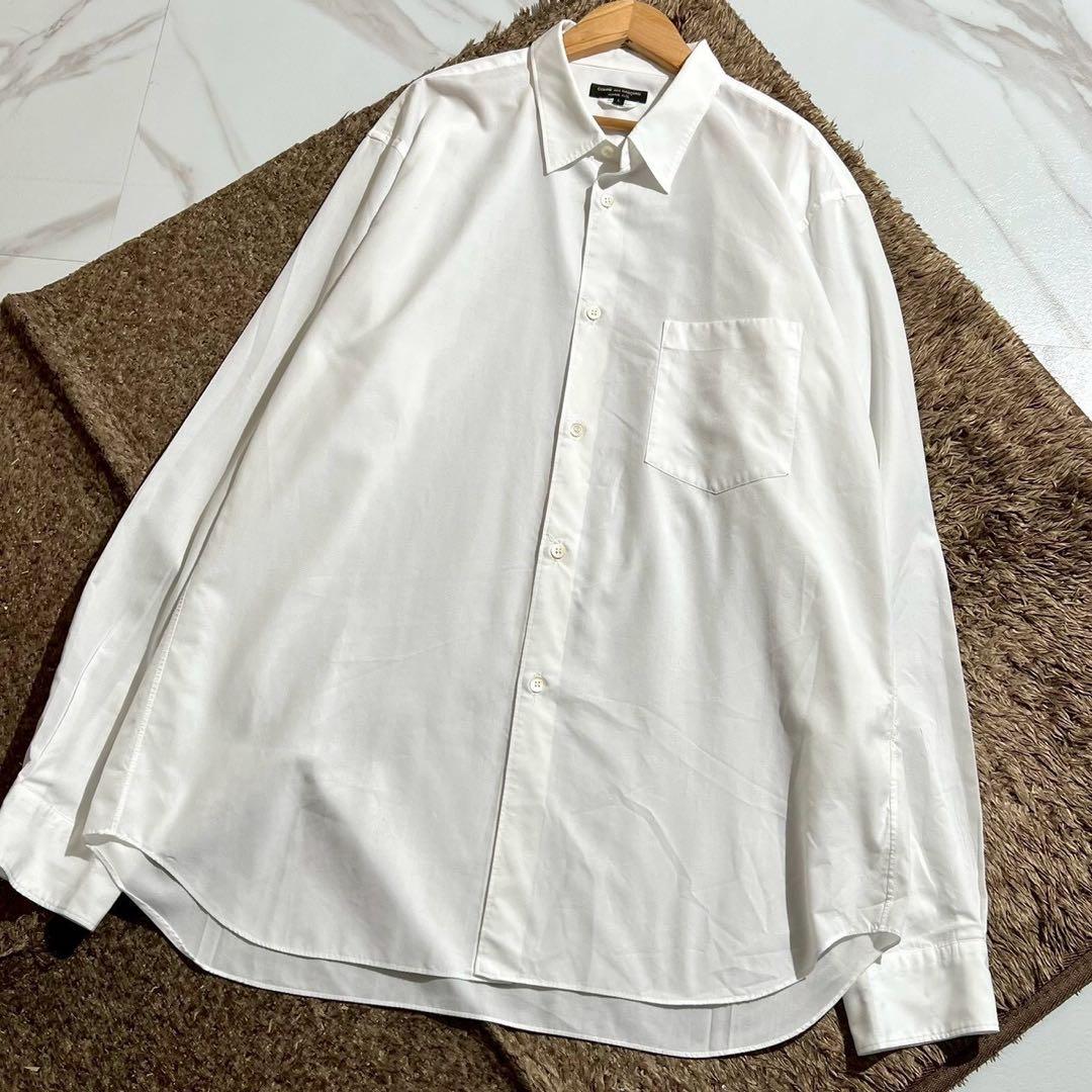 美品✨コムデギャルソンオムプリュス ポリ縮絨シャツ レギュラーカラーシャツ