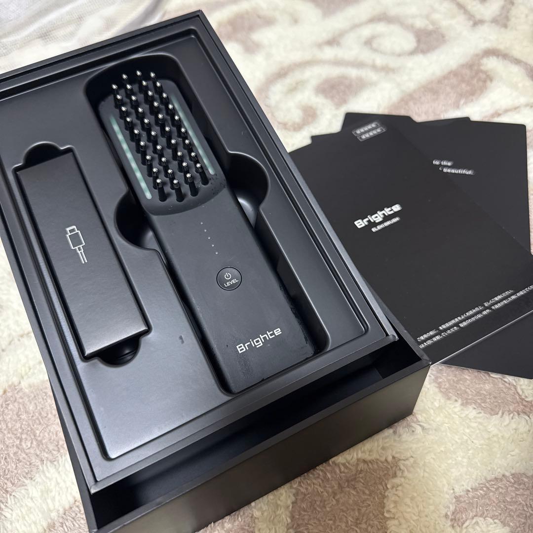 Brighte エレクトリックブラシ 美顔器 Brighte（ブライト） エレキブラシ プラス ブラシ型 美顔器 頭皮ケア