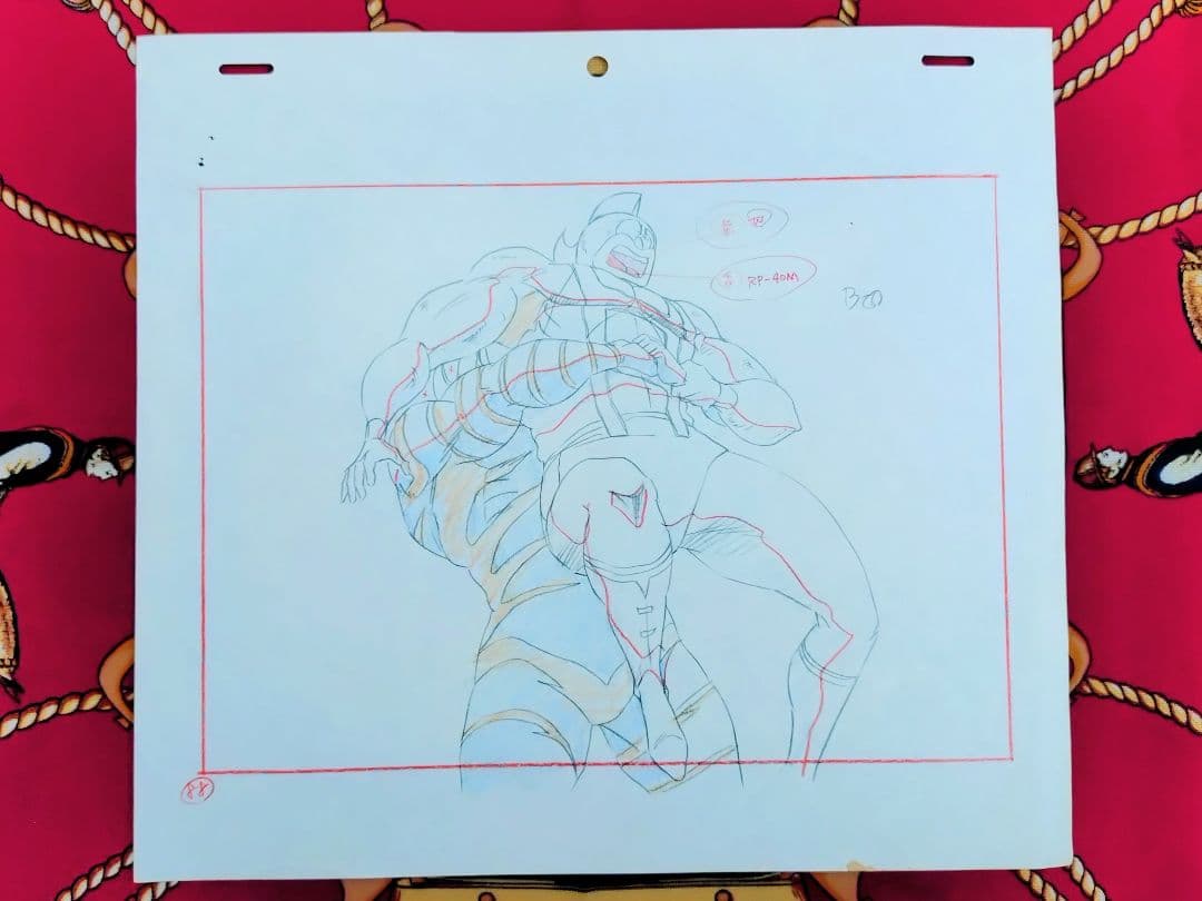 キン肉マン セル画 手描き 原画 スグル ゼブラ 当時物
