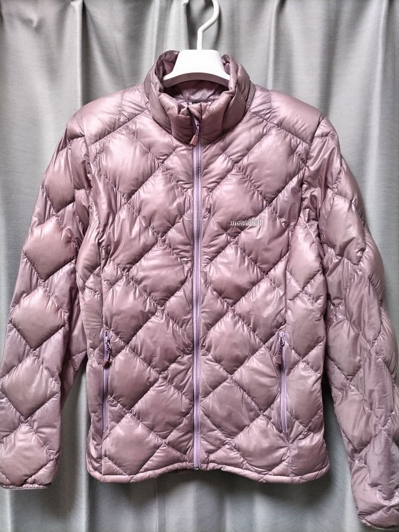 美品　モンベル　スペリオダウンジャケット　レディース　ライトピンク スペリオダウンジャケット レディース PIN | アウトドア用品