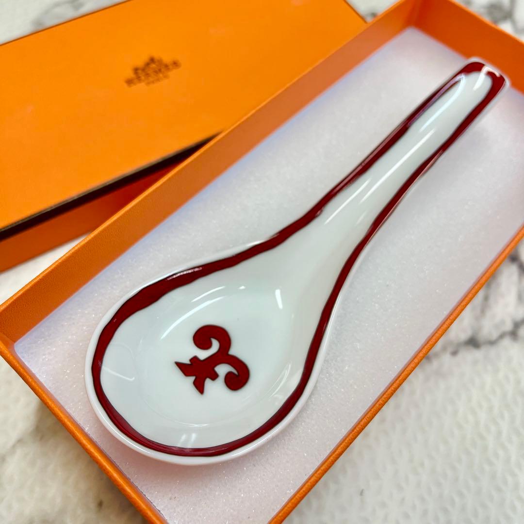 ★1 未使用 HERMES ガダルキヴィール レンゲ スプーン エルメス HERMES（エルメス） スープスプーン ガダルキヴィール CUILLERE SOUPE