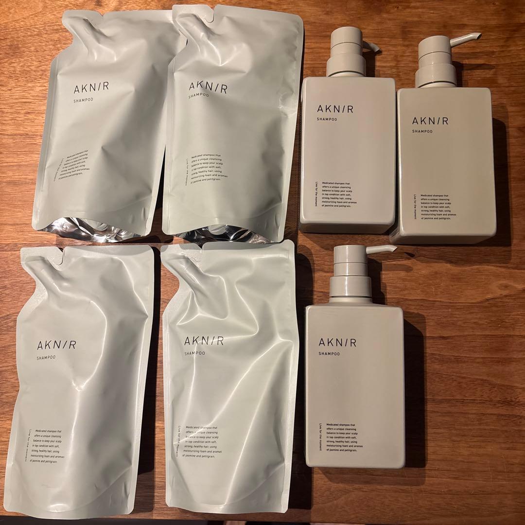 AKNIR シャンプー ポンプと詰め替え用セット