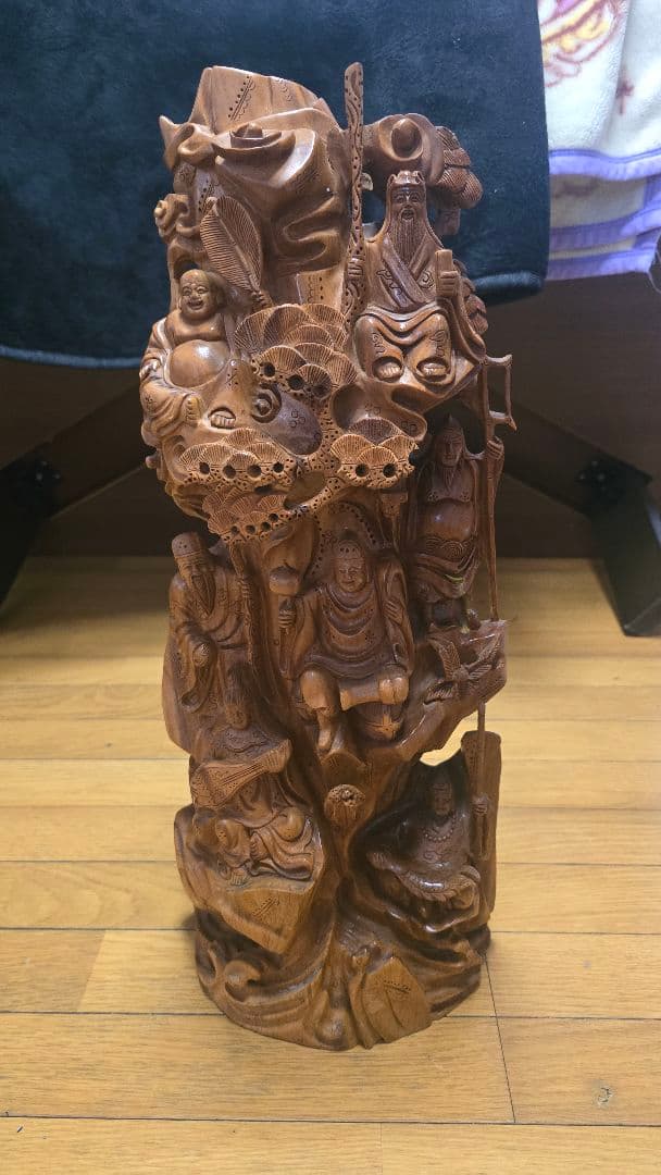 七福神 約7.75ｋｇ 高さ；約59×幅；24×奥行；13ｃｍ