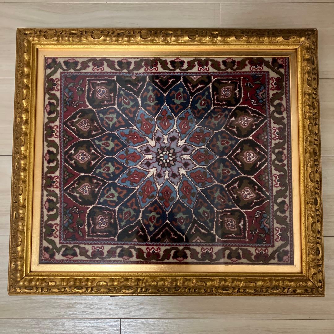 ペルシャ絨毯　タブリーズ 41x48cm ペルシャ絨毯｜ペルシャ絨毯のイスファハンカーペット｜高級ペルシャ