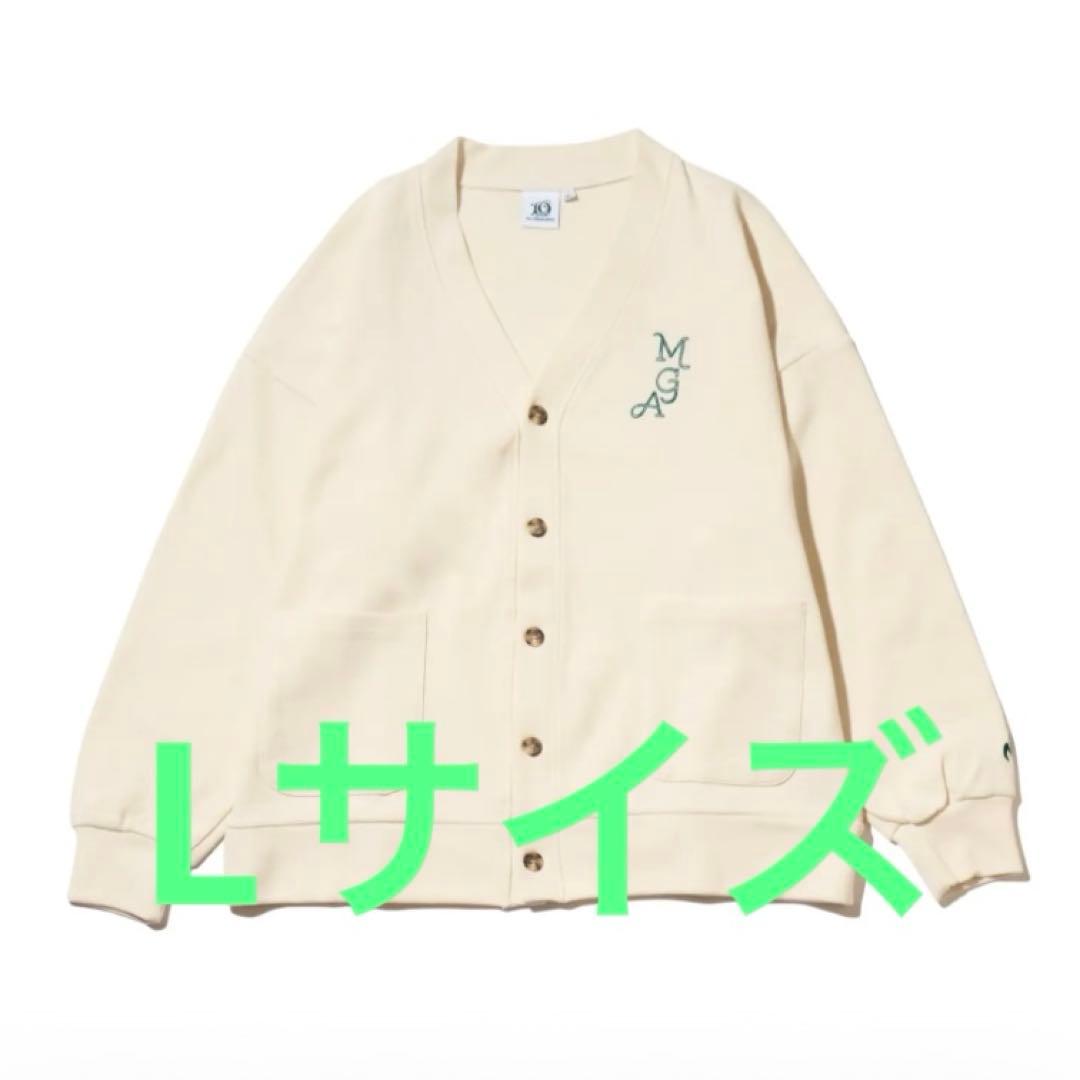 ミセスグリーンアップル ポップアップ カーディガン オフホワイト L