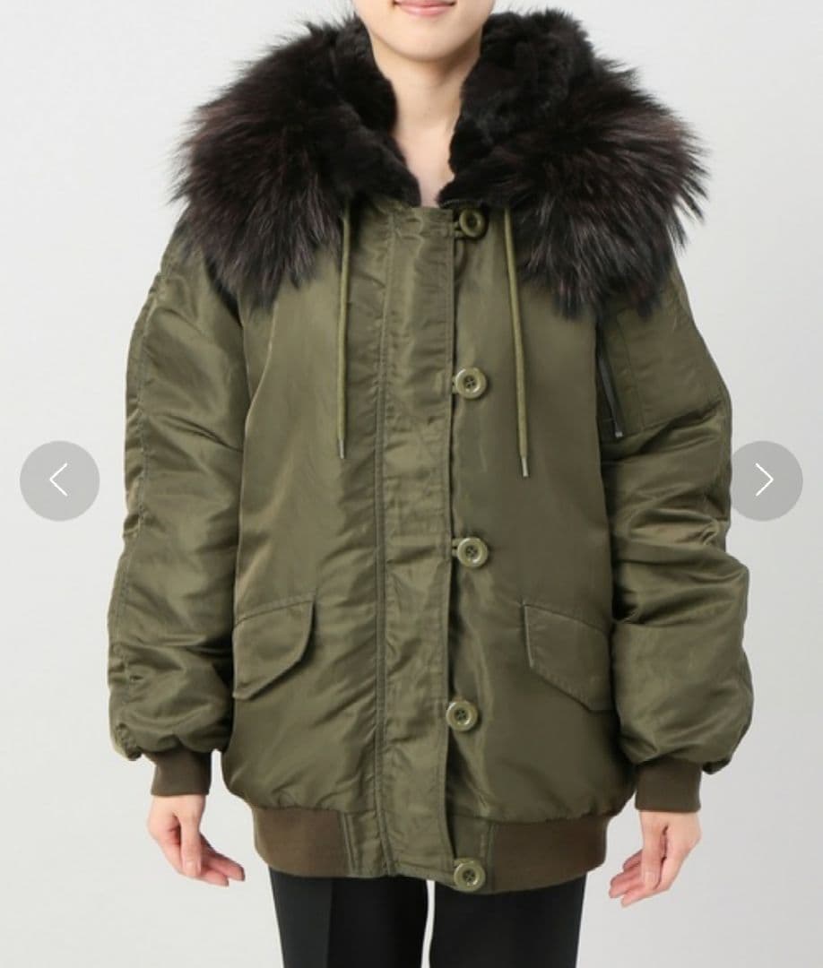 ＊ドゥーズィエムクラス＊MA-1 ファー ジャケット コート