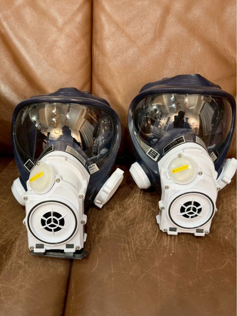 シゲマツsy185電動ファン付き呼吸用保護具2個セット 重松 Sy185-H Mサイズ シゲマツ 電動ファン付き防塵マスク 充電器付き